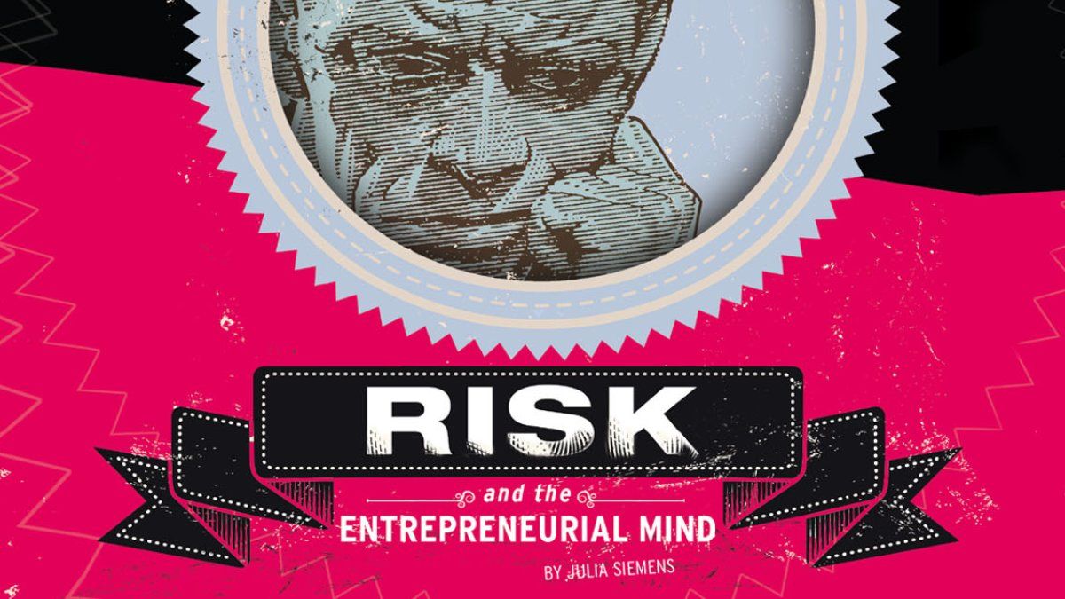 Risk and the Entrepreneurial Mind banner, man contemplates what to do next