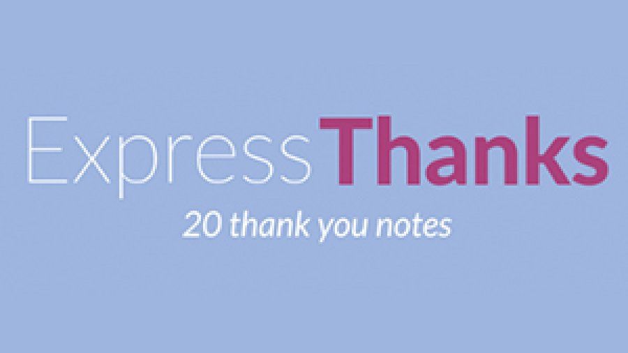 Express Thanks 20 thank you notes