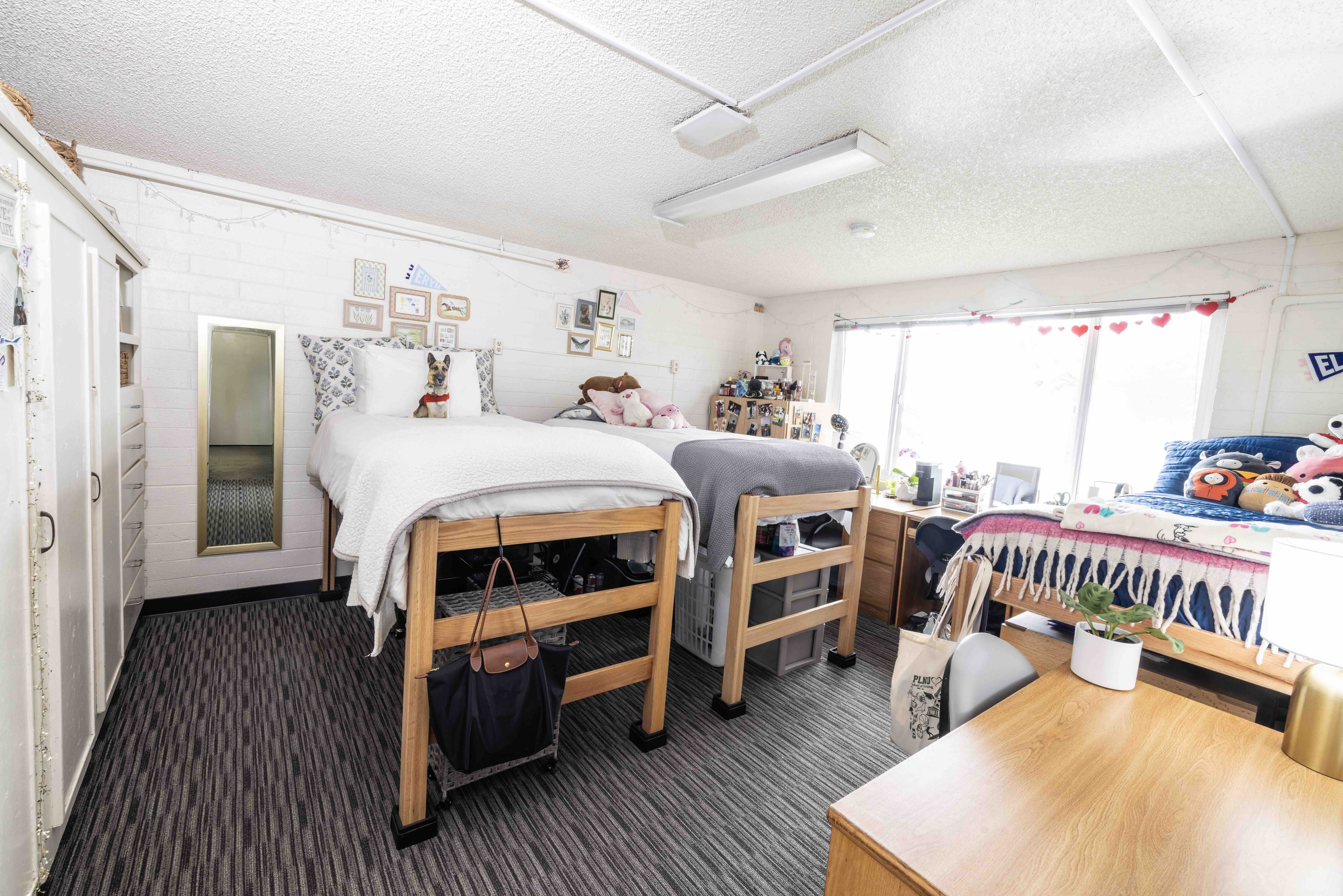 PLNU student's bedroom in Finch Hall.