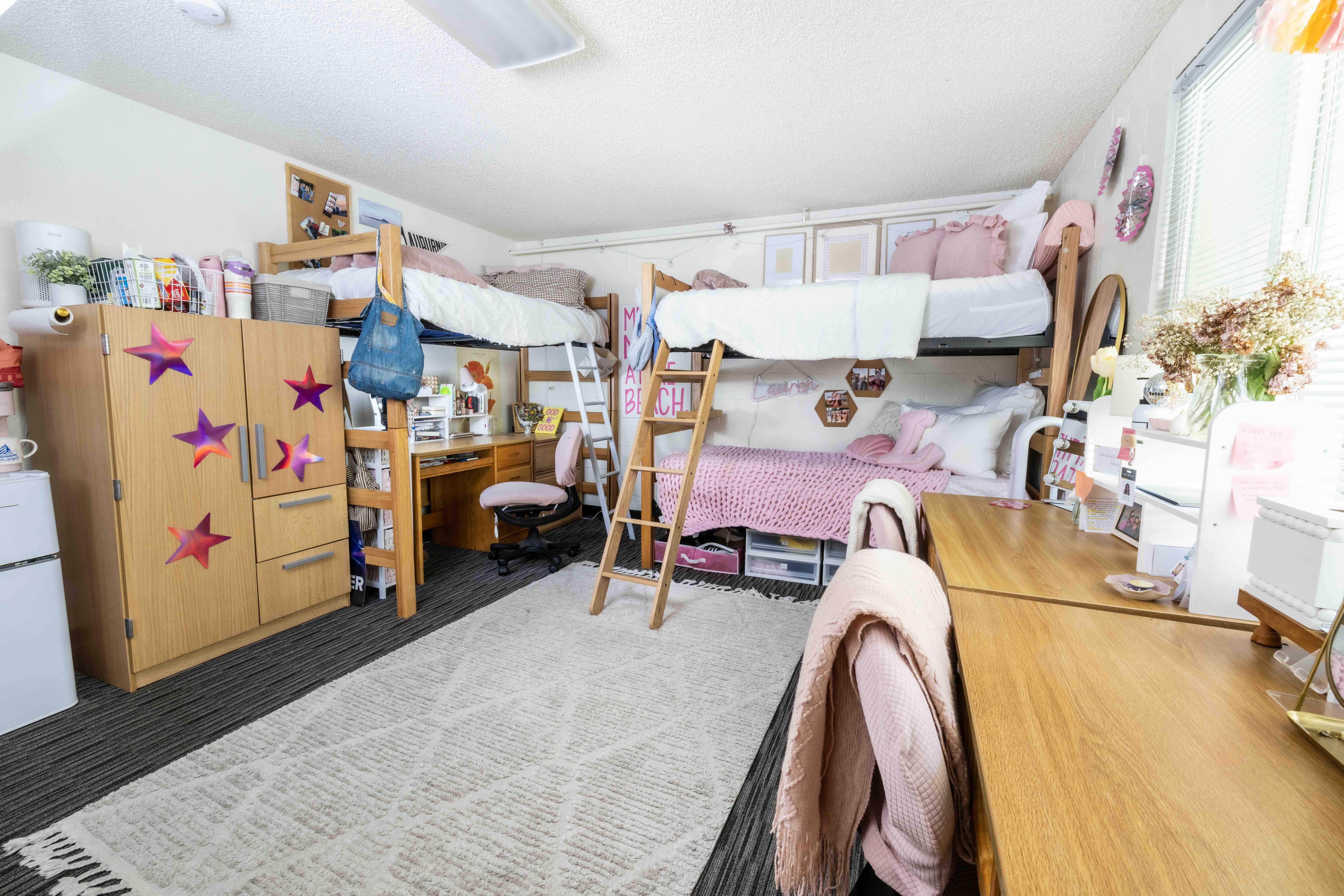 PLNU student's bedroom in Finch Hall. 