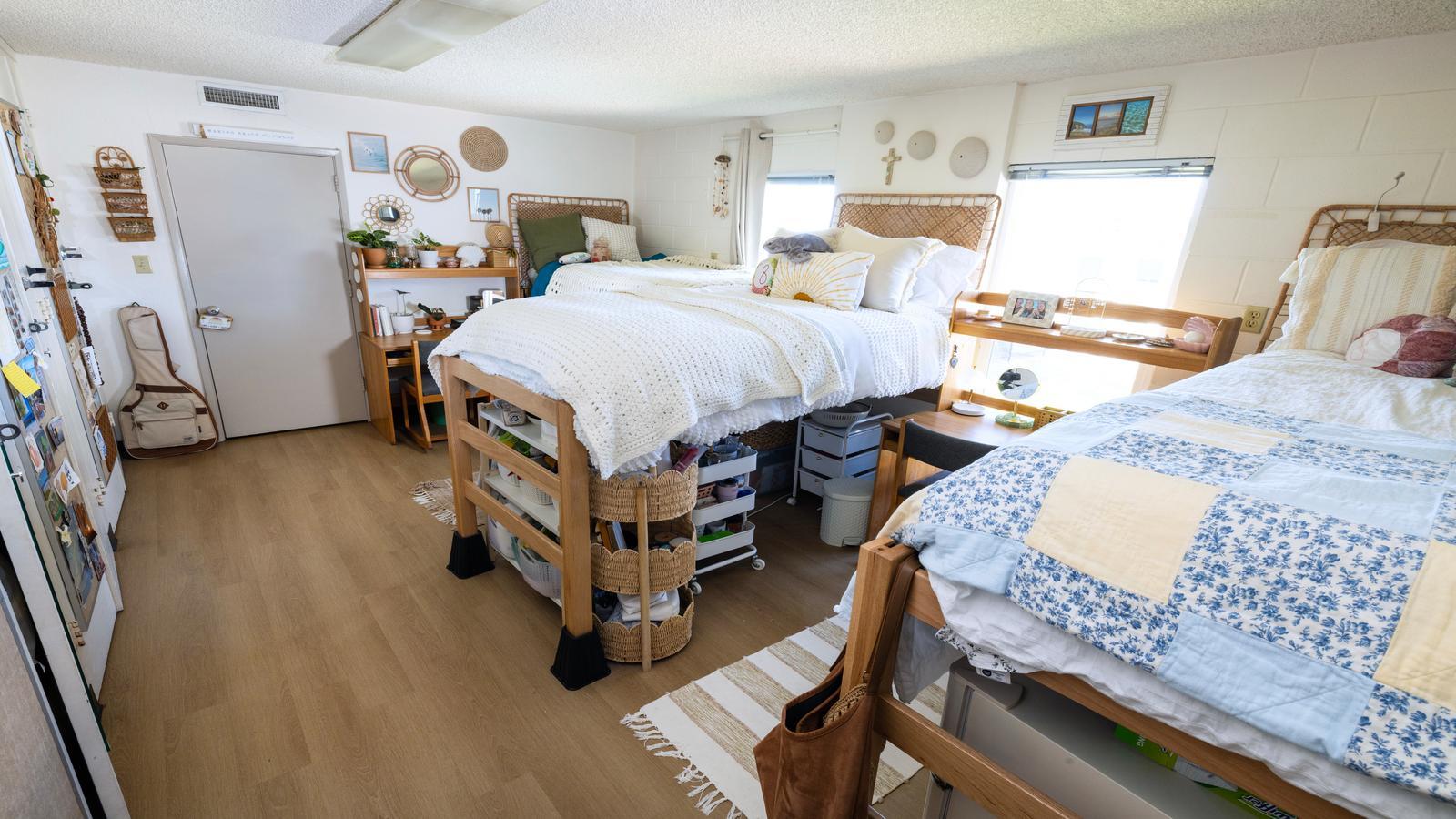 PLNU student's bedroom in Goodwin Hall.