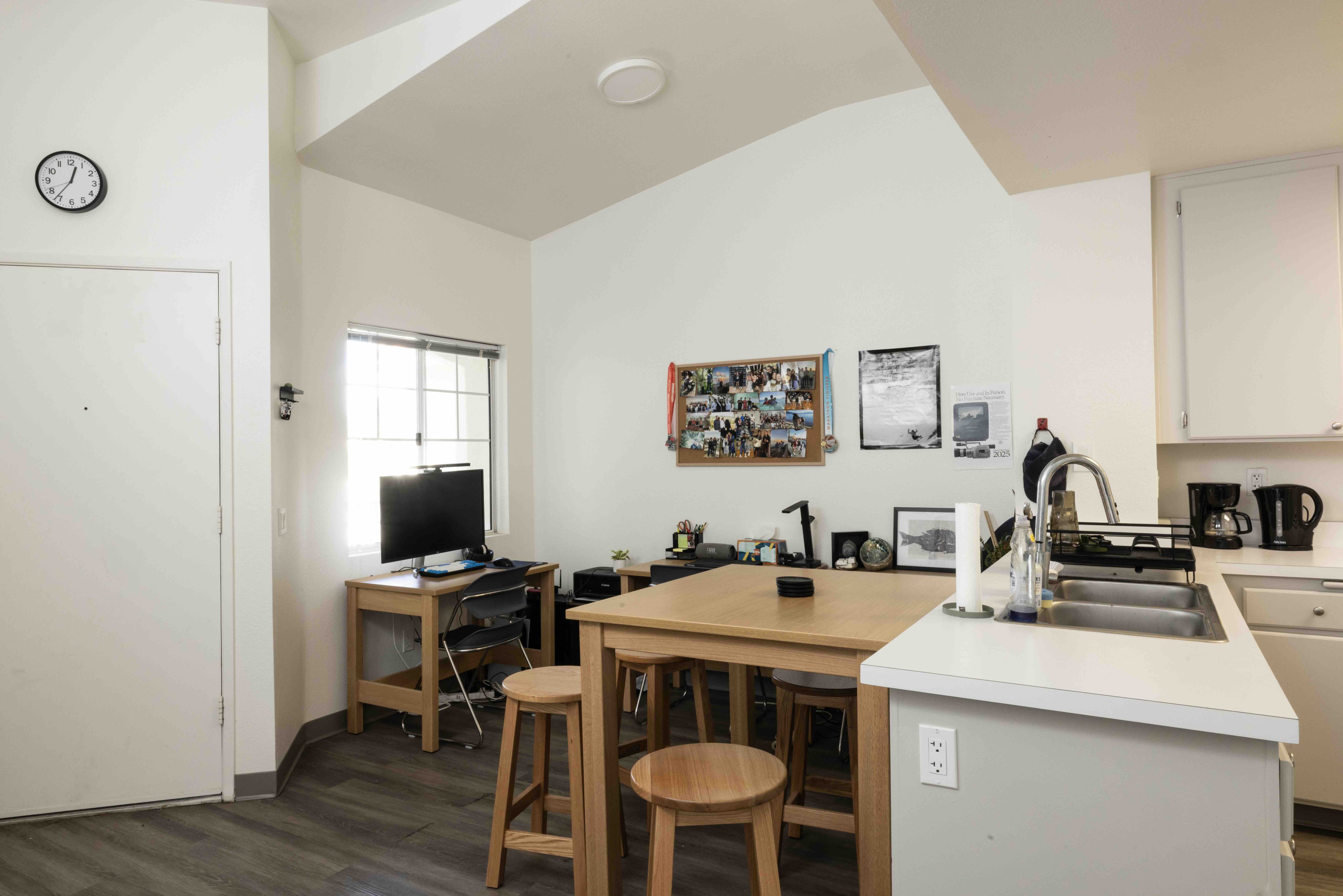 PLNU student's living room space in Flex Apartments.