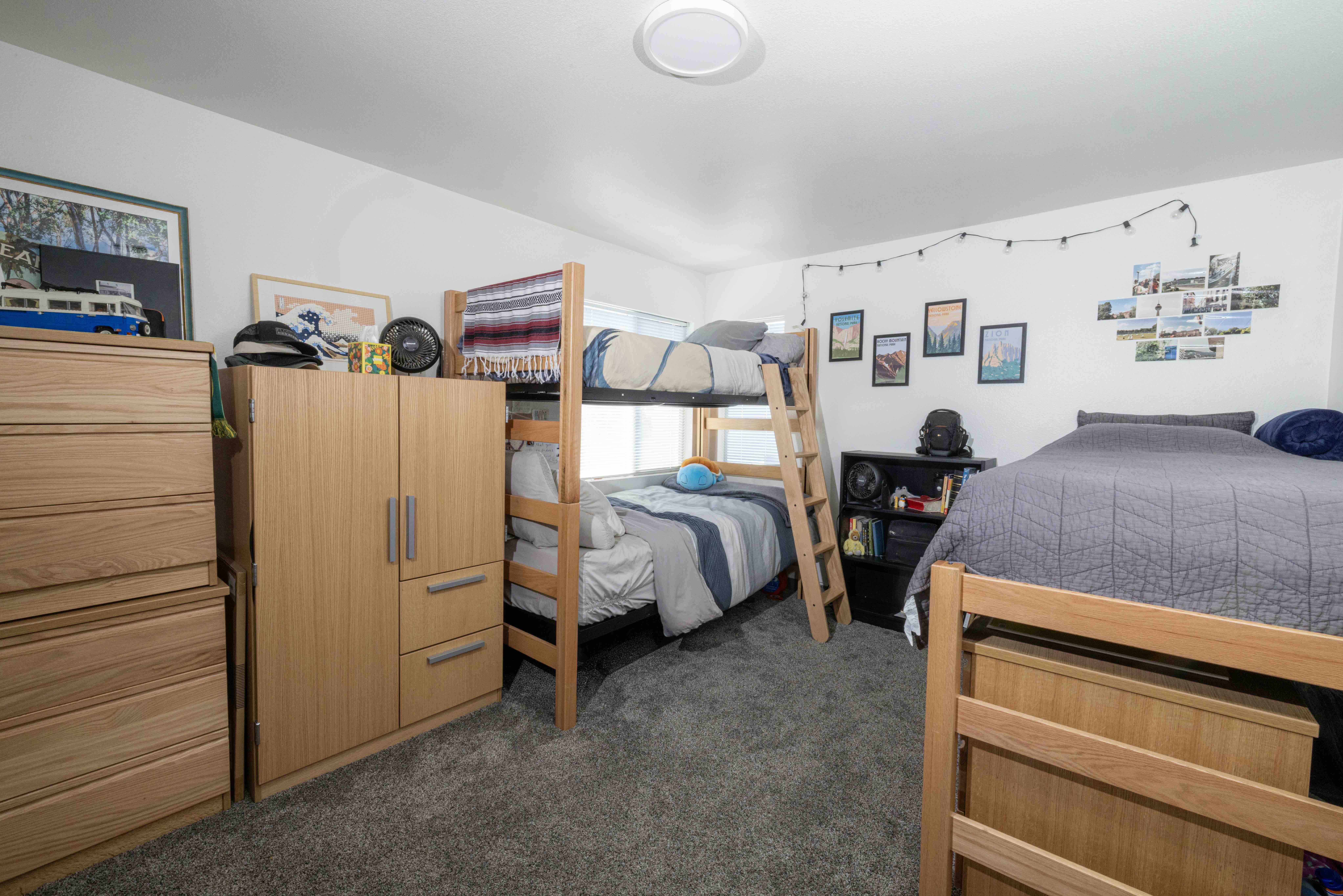 PLNU student's bedroom in Flex Apartments.