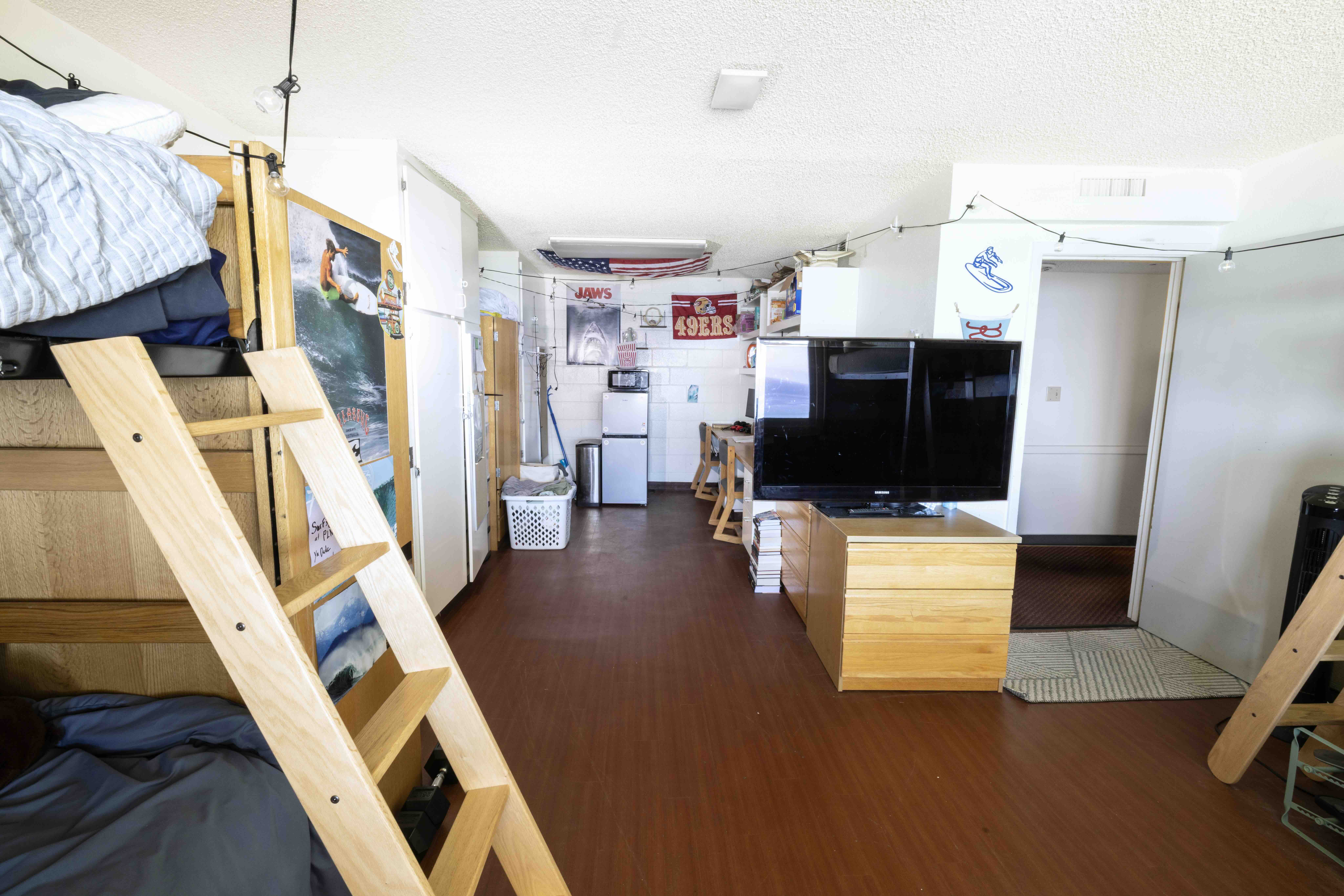 PLNU student's bedroom in Young Hall.