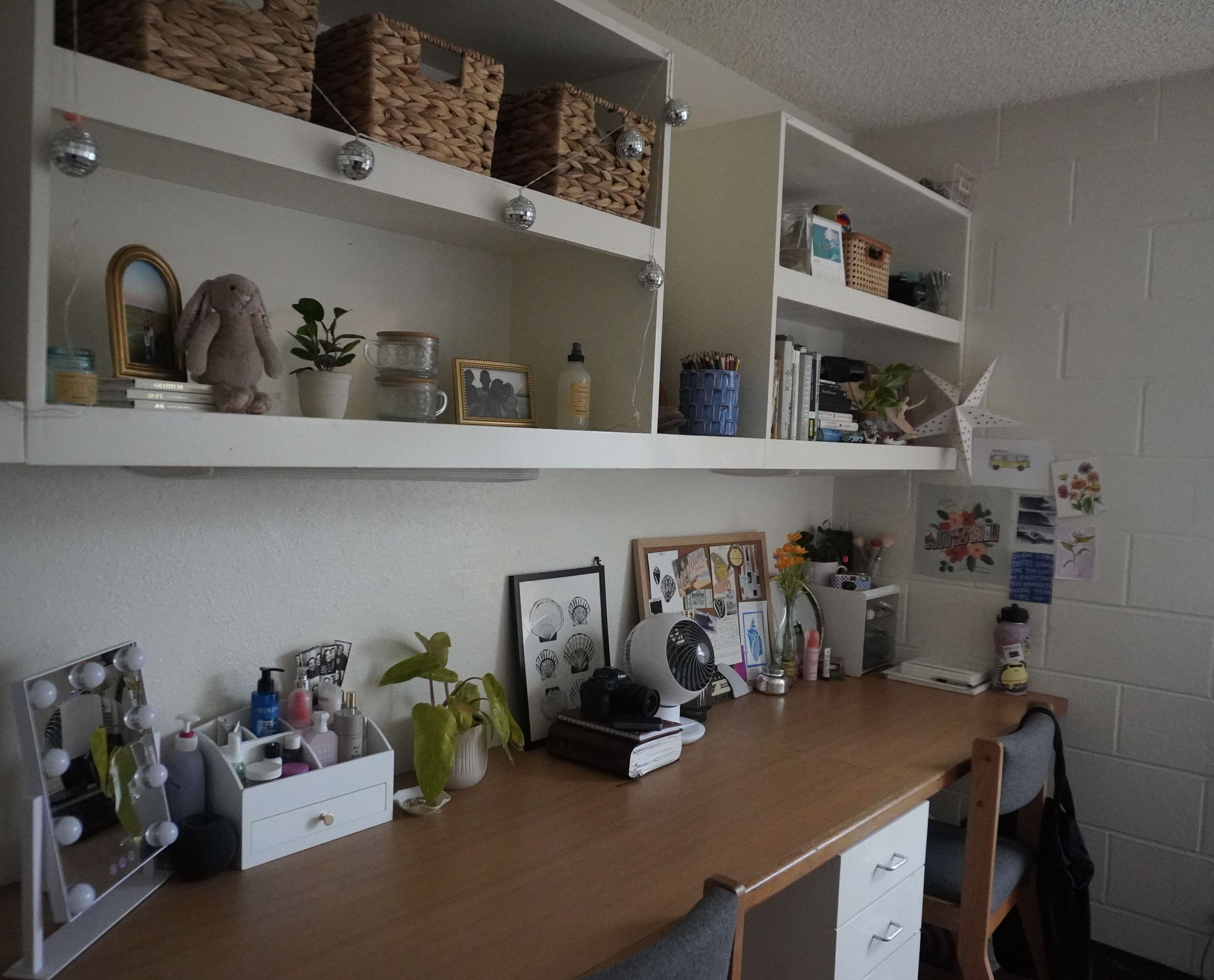 PLNU student's bedroom in Young Hall.