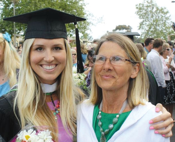 Natalie Hamill with Her Mother