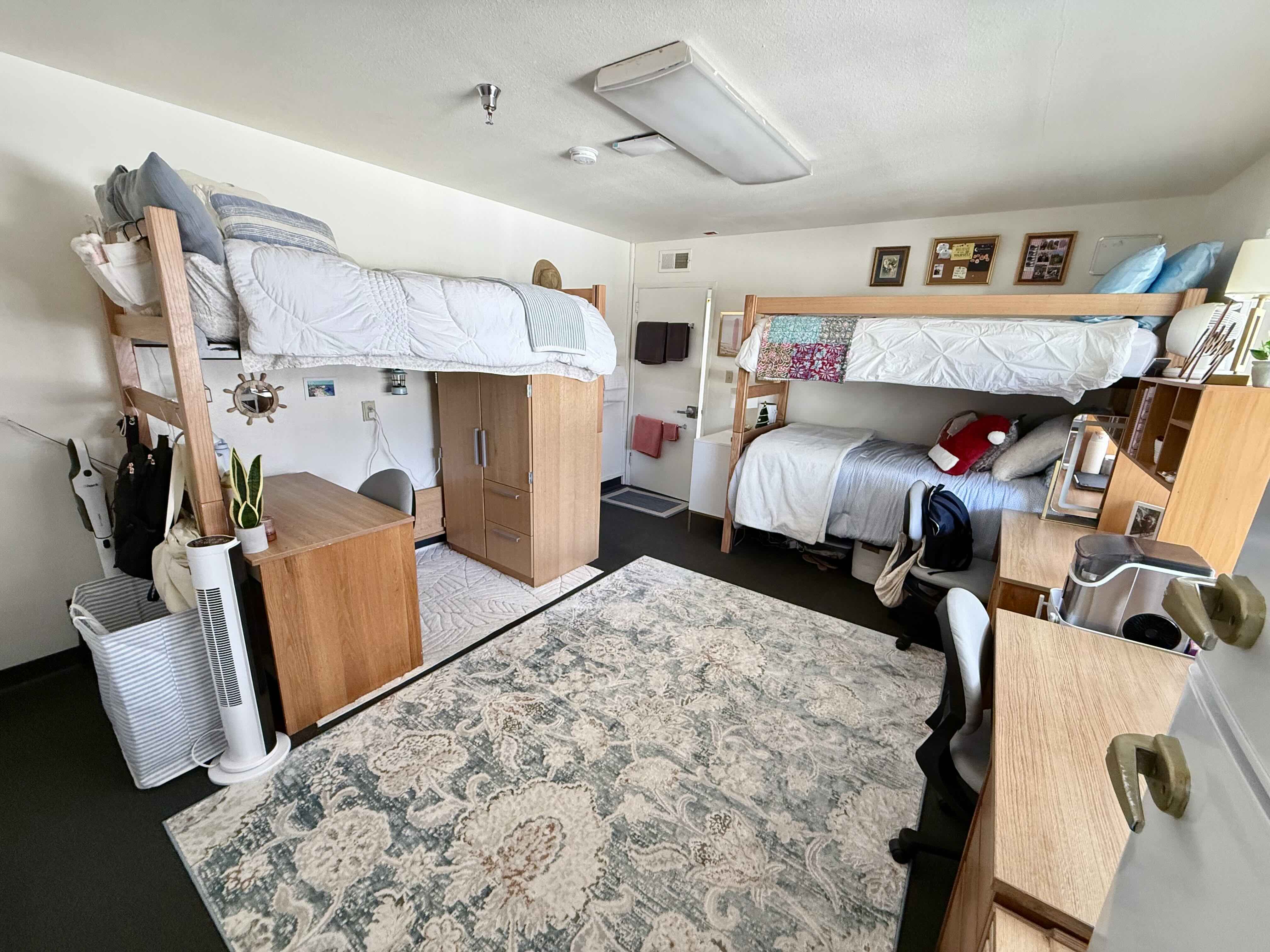 PLNU student's bedroom in Finch Hall.