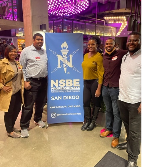 Candace Gray attending National Society of Black Engineers event in San Diego