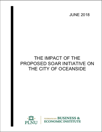 Cover page of the Impact of the Proposed Soar Initiative on the City of Oceanside