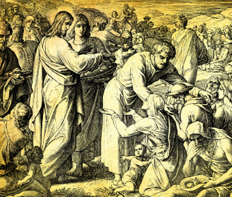Illustration of Christ Healing Poor