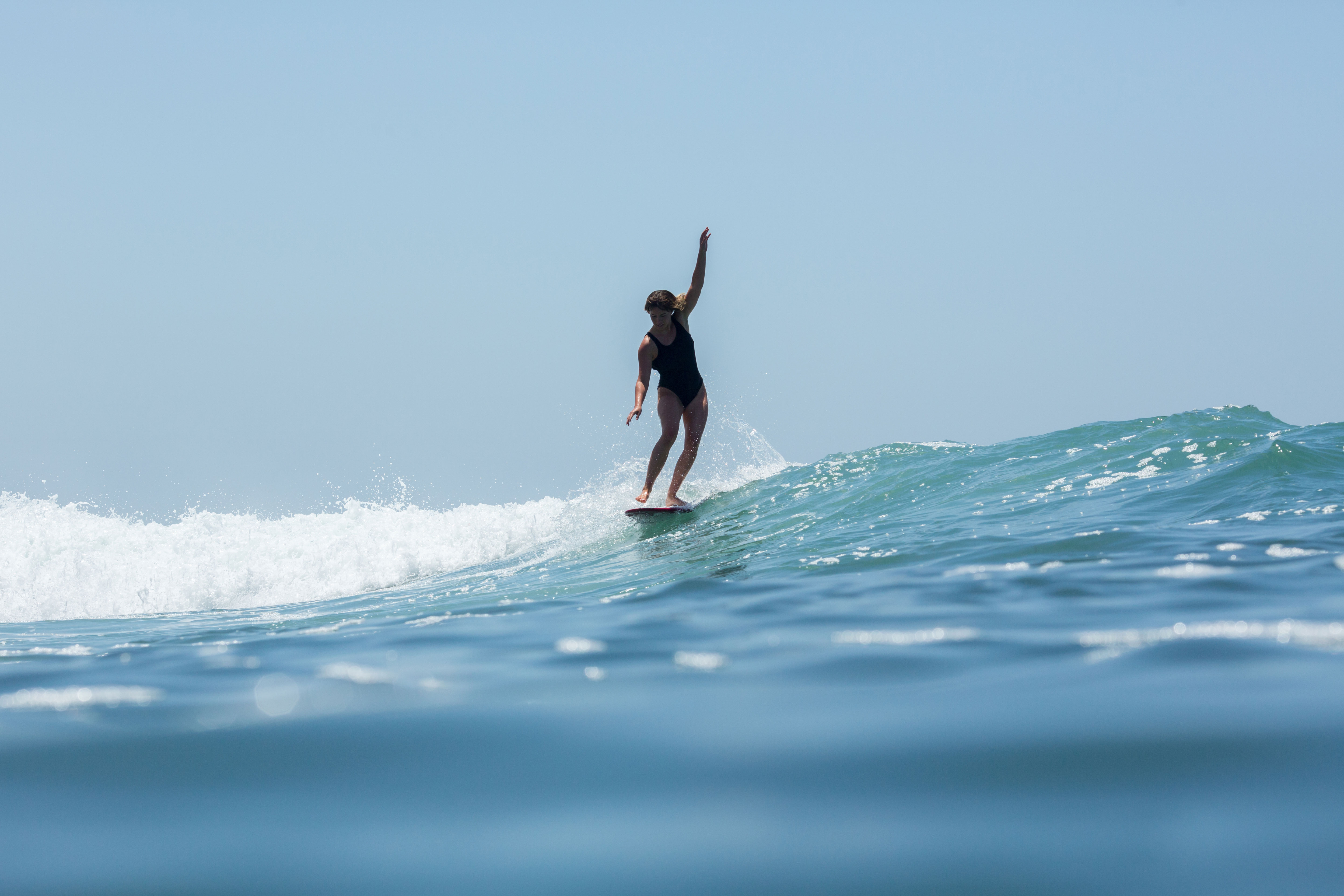 surfing girl