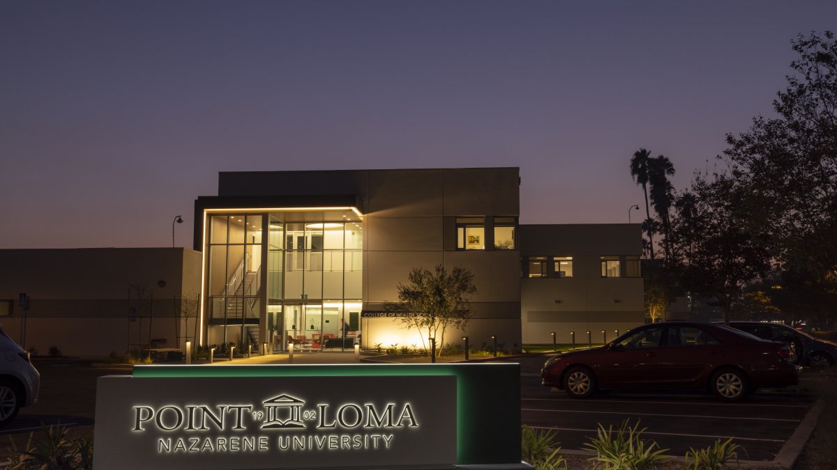 Image of Balboa Campus facilities at sundown. 