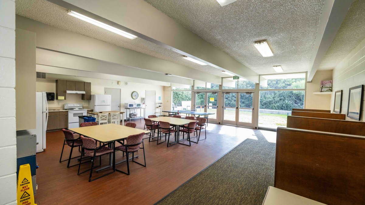 Kitchen space in Young Hall.