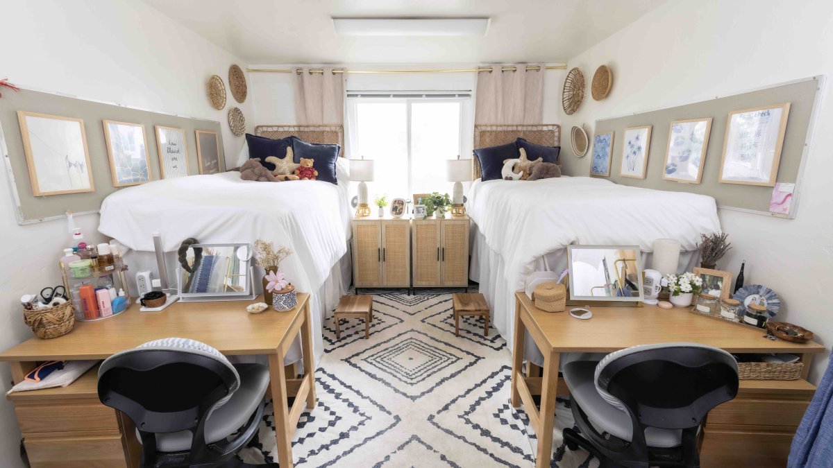 PLNU student's bedroom in Nease Hall.