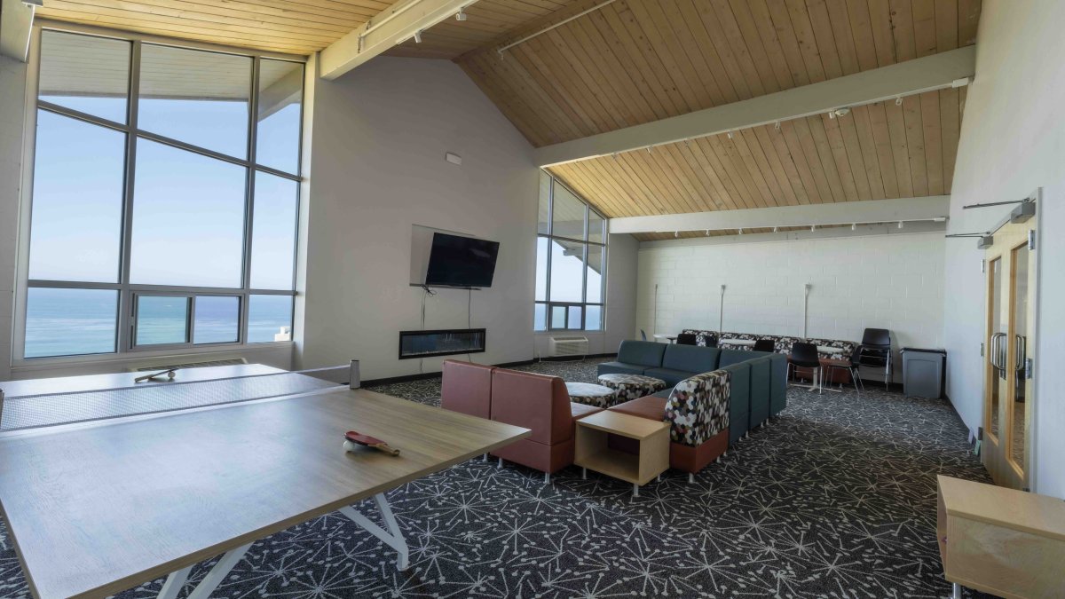 Living and common room space in Klassen Hall. 