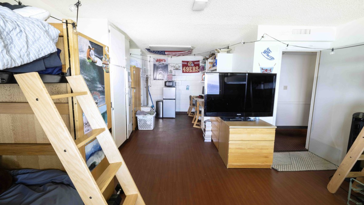 PLNU student's bedroom in Young Hall.