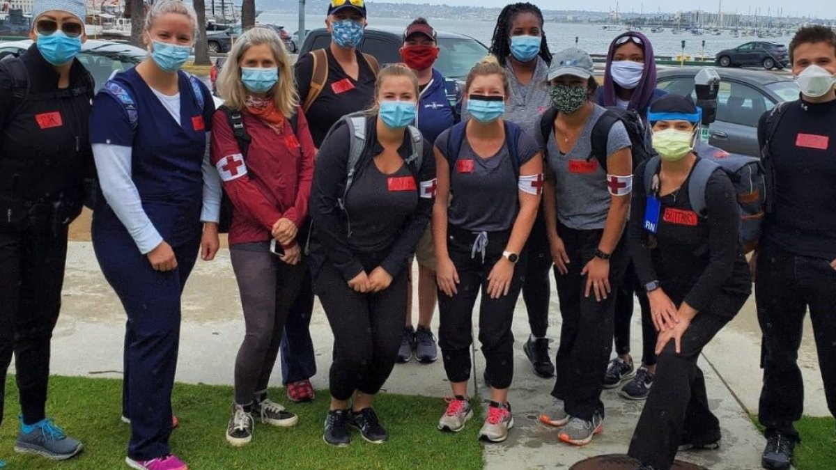 Christina Kelley Leads Nurses in Caring for Protestors