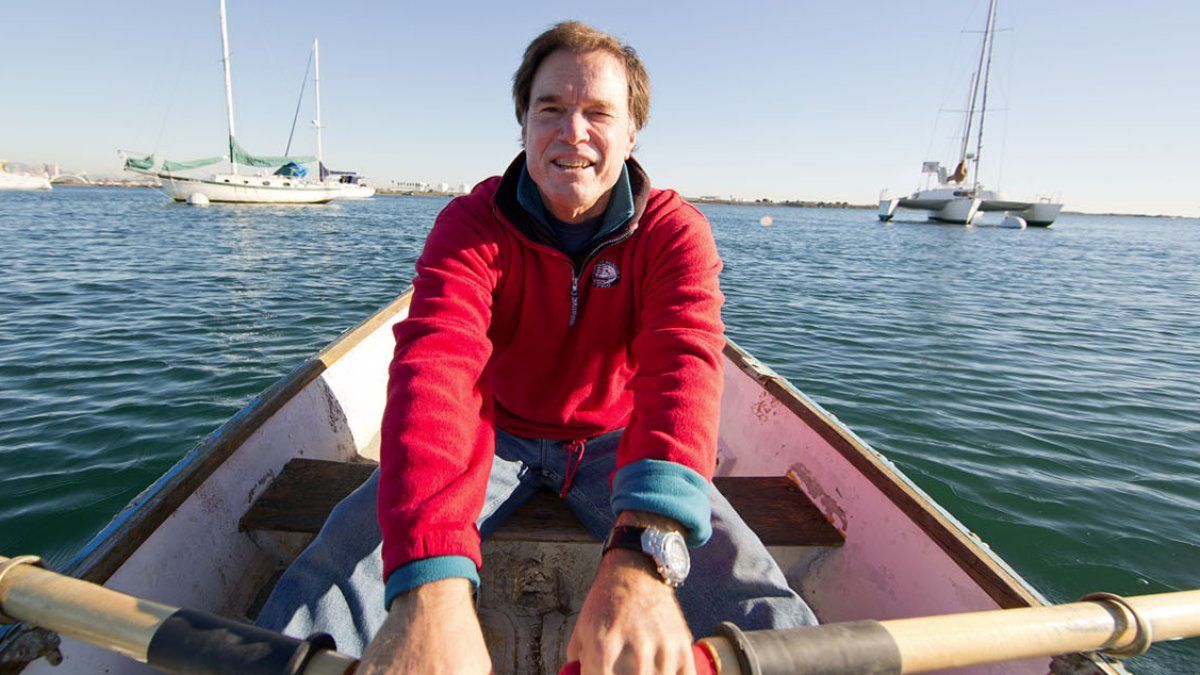 Dr. Rick Kennedy Rowing a Boat