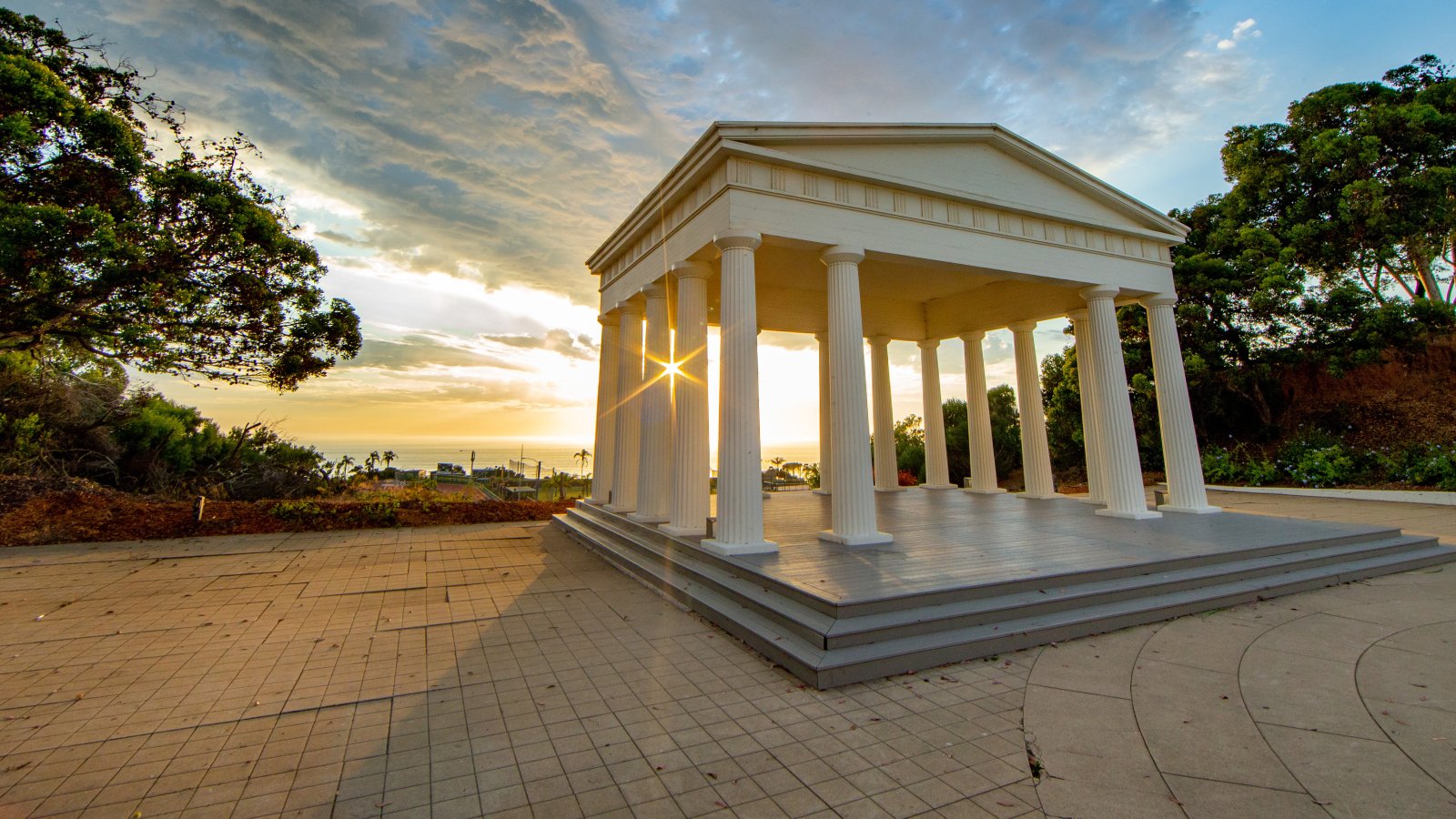 PLNU Greek Amphitheater during sunset