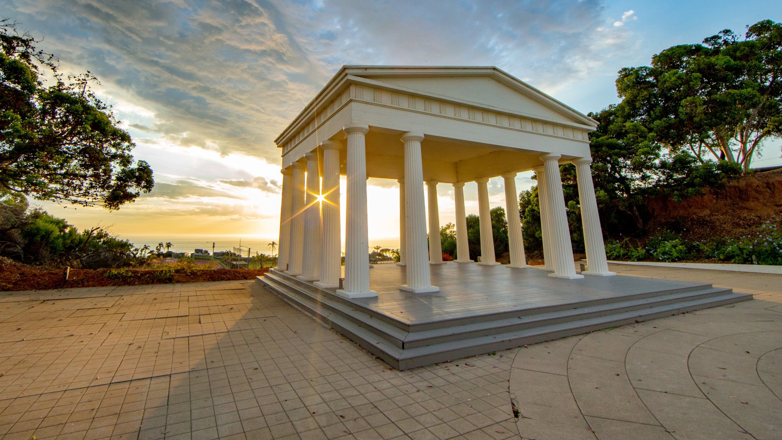 Greek Amphitheater Sunset