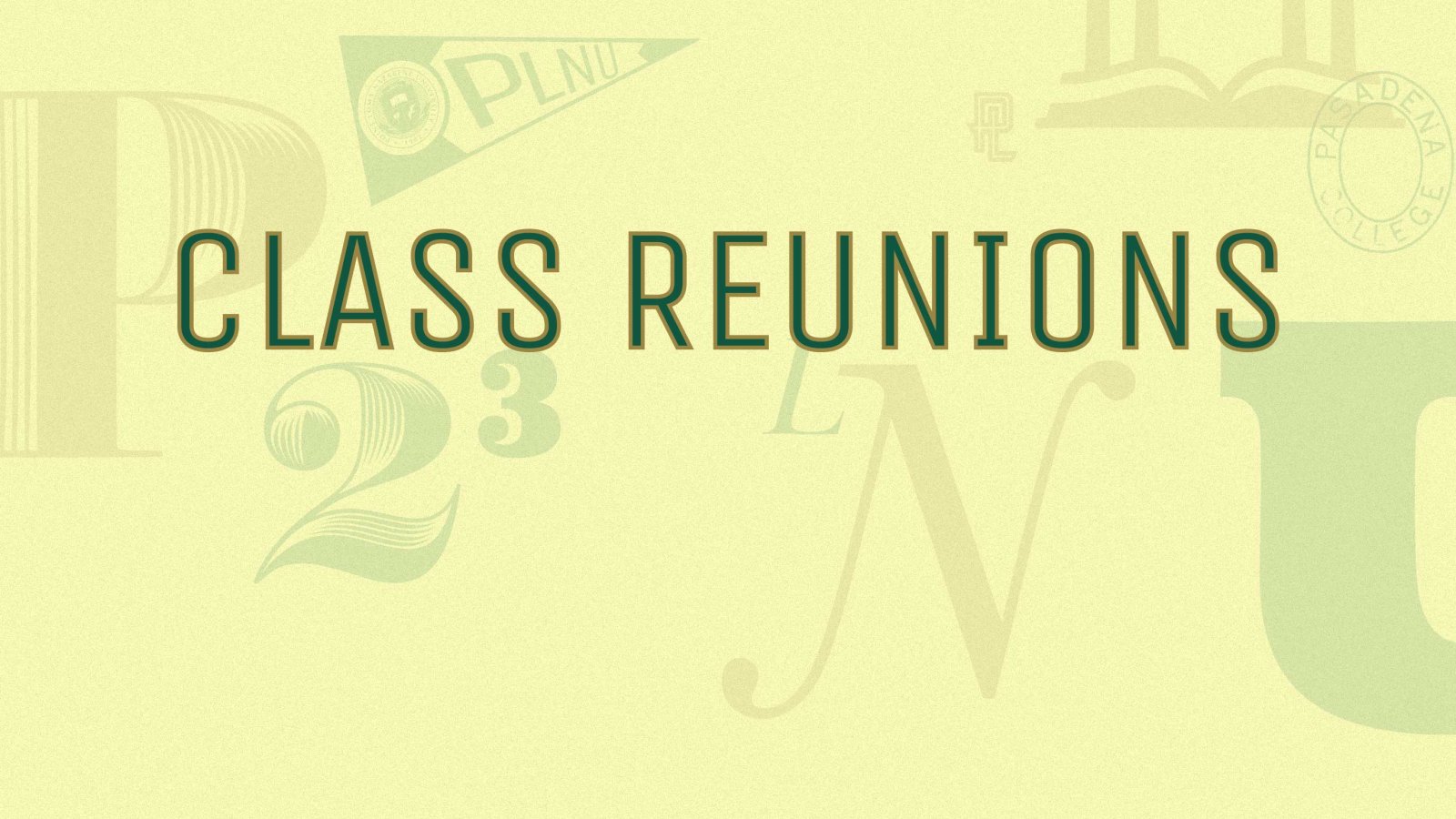 Class Reunions Banner
