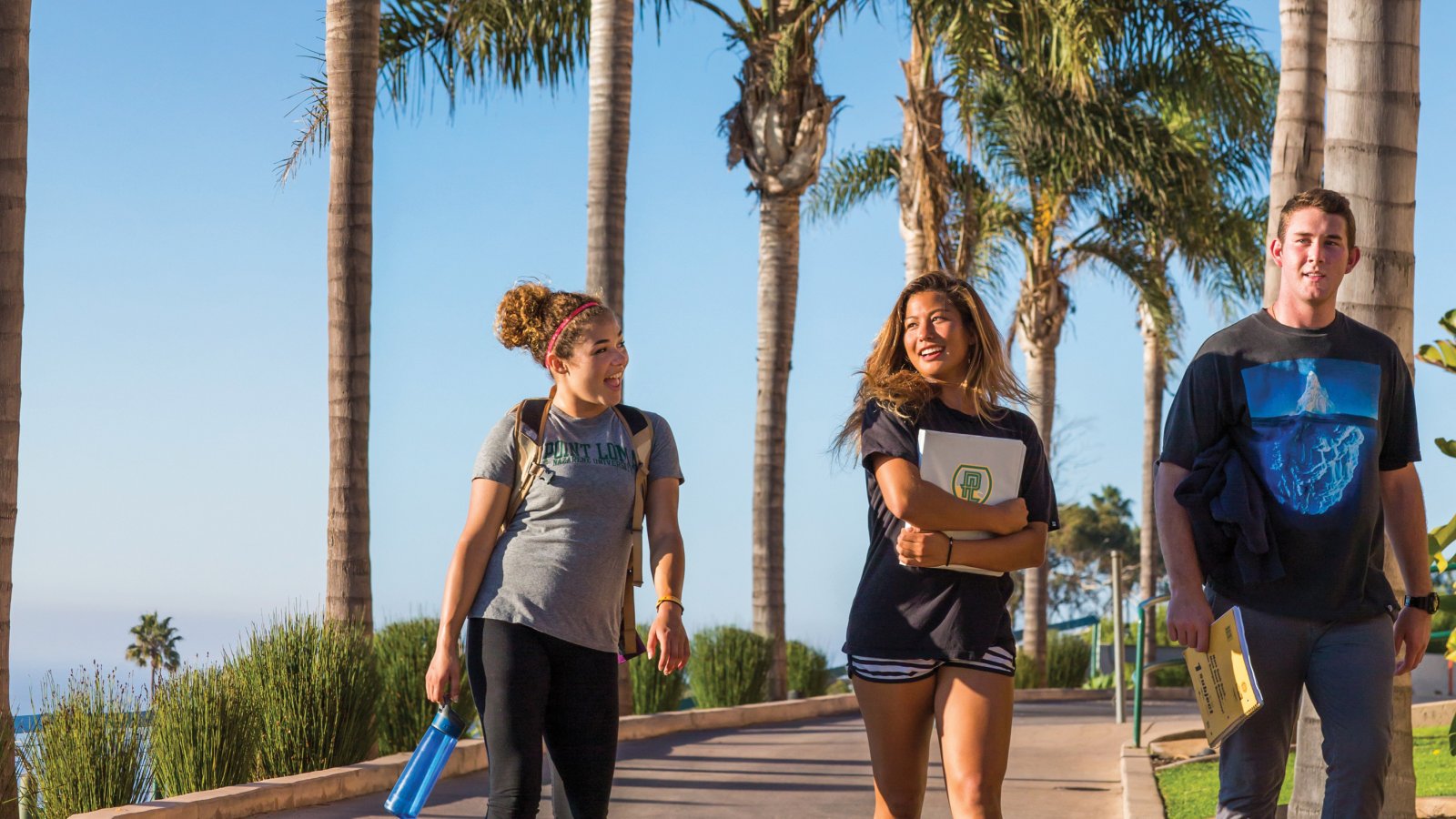 Students walk to class