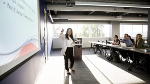 Business Student Giving Presentation