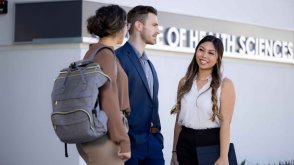 Image of 3 students standing infront of Balboa Campus