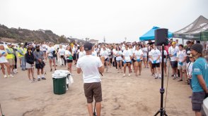 Point Loma Community gathers for Sunset Cliffs Clean-Up day. 
