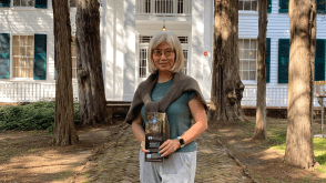 Anna Wang at Rowan Oak, home of William Faulkner.