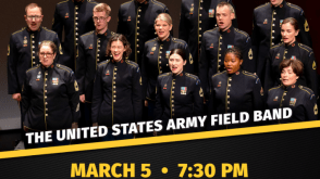 poster with Army Solider's chorus and event information
