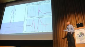 Professor Arnel Aguinaldo presents at the International Society of Biomechanics in Sport Conference.