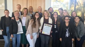 PLNU COVID response team gathers for a photo