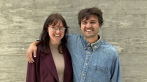 Josiah “Chip” Roberts and Abigail Finch [Franklin] smile for a photo