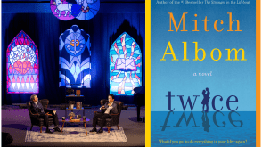 Mitch Albom and Dean with Twice Book Cover