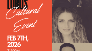 poster with three musicians faces and text "villa-lobos cultural event feburary 7th 7:30pm"