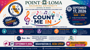 Count Me In: a Music Educator professional development day with PLNU