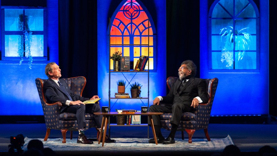 Dean Nelson & Cornel West (2023 Symposium) laughing