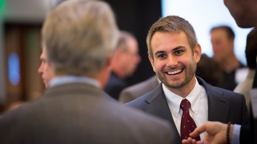 MBA Students at Networking Event
