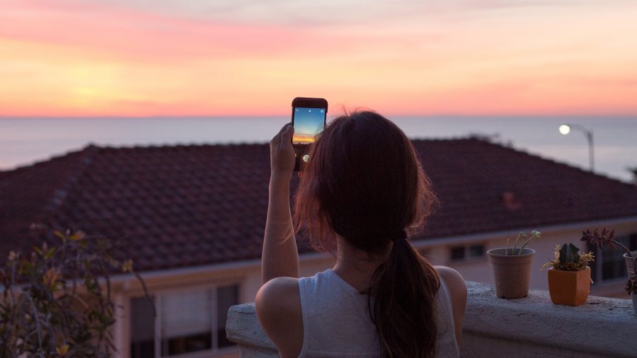 Sunset view over the Flex Apartments