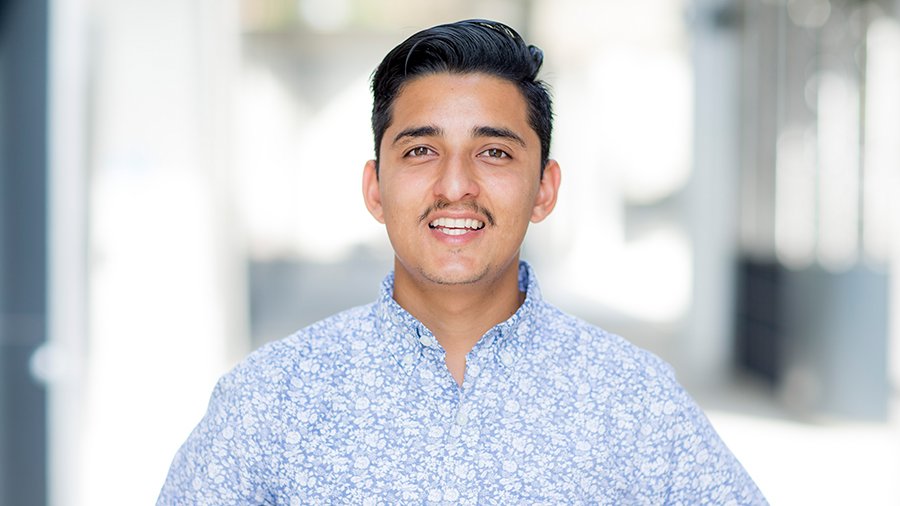 Headshot of admissions counselor, Adrian Calderon