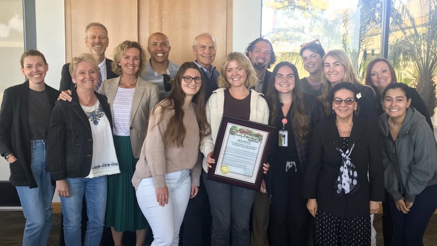 PLNU COVID response team gathers for a photo