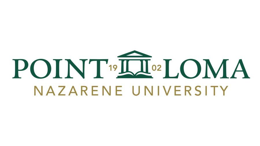 Horizontal PLNU Logo in green and gold