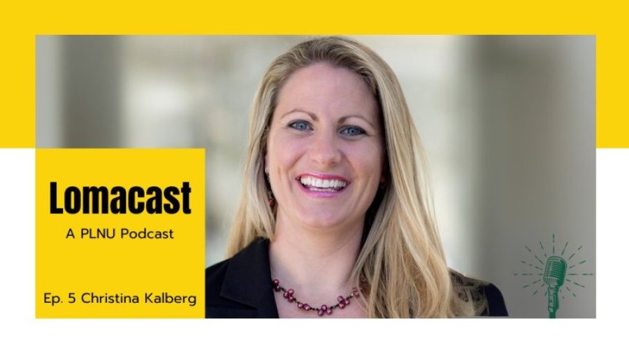 Lomacast Podcast frame portrait of Professor Christina Kalberg for episode 5.