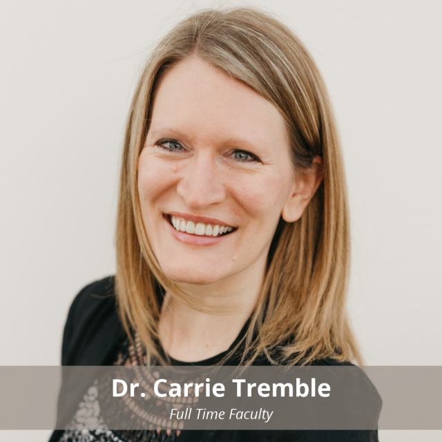 Portrait of Carrie Tremble, associate professor in PLNU’s Clinical Counseling program.