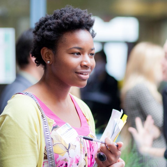 Student attends an OSV networking event.