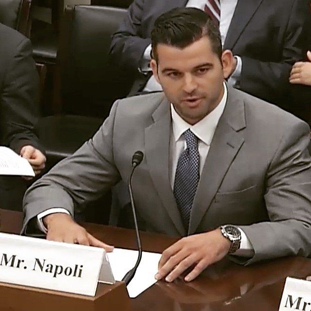Brandon Napoli talks to Congress.
