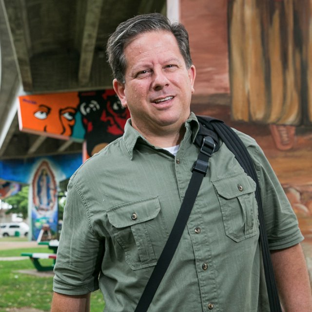 Scott Bennett in Chicano Park