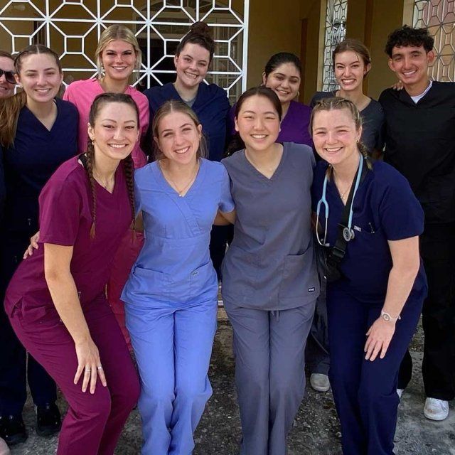 School of Nursing students on a medical missions trip