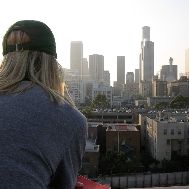 PLNU Student Gazing Over Cityscape